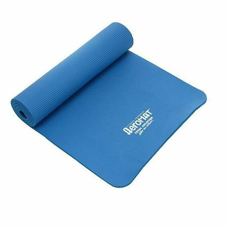 AGM GROUP 39 in. Elite Dual Smooth Surface Ribbed Mat - Blue AG12905